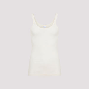 BOTTEGA VENETA Men's White Cotton Tank Top for SS23 Collection