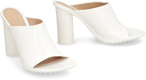 BOTTEGA VENETA White Lamb Leather Flat Sandals for Women