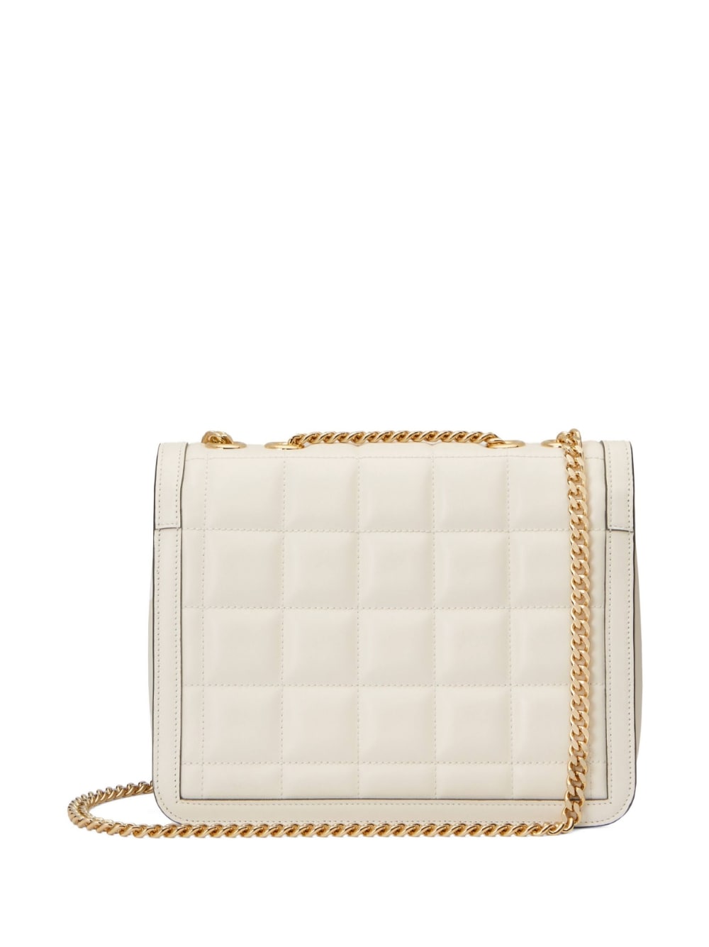 Sophisticated Off-White Leather Shoulder Handbag for Women