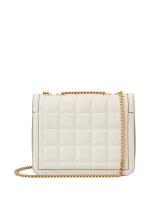 Exquisite Off-White Leather Small Deco Handbag (Gucci)