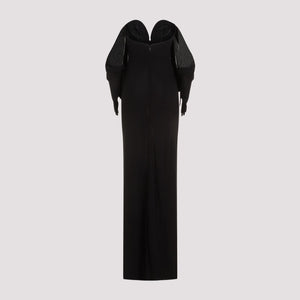 SAINT LAURENT Elegant Long Black Dress for Women - FW23 Collection