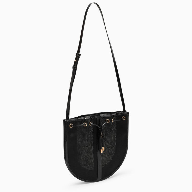 Black Mesh Shoulder Handbag - SS23 Collection