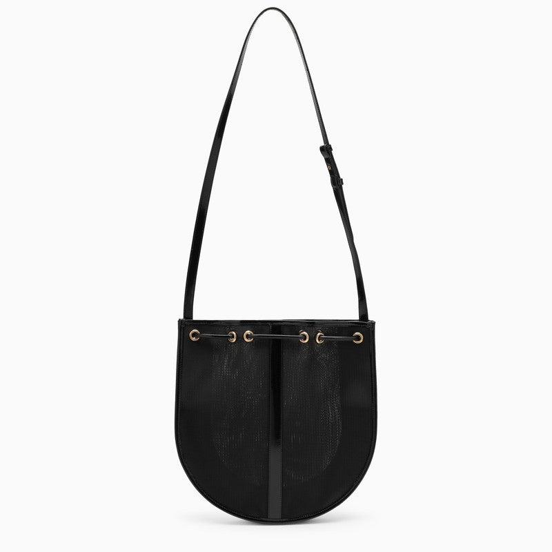 Black Mesh Shoulder Handbag - SS23 Collection