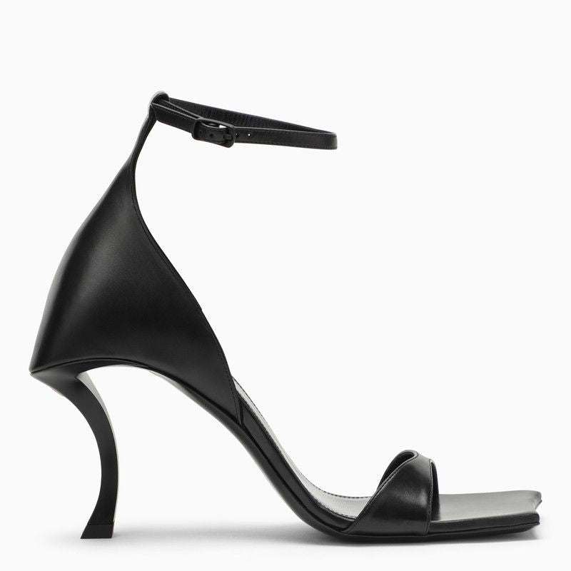 BALENCIAGA Curved Toe High Sandal with Ankle Strap