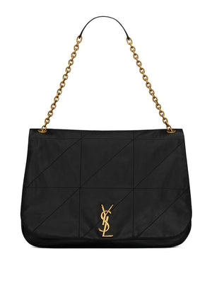 SAINT LAURENT Elegant Merlot Quilted Mini Shoulder Bag with Gold-Tone Accents