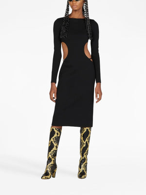 Black Cut-Out Midi Dress for Women's SS23 Collection