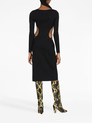 Black Cut-Out Midi Dress for Women's SS23 Collection