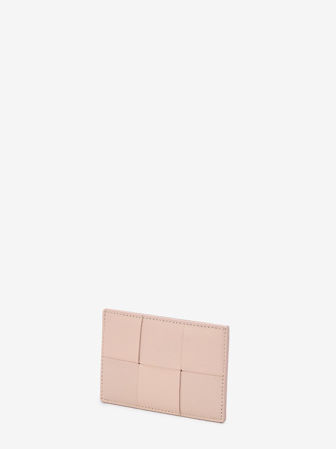 BOTTEGA VENETA Light Blue Leather Cardholder with Intreccio Motif - FW23 Collection