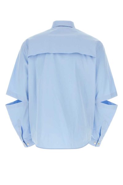 GUCCI Men's Blue Cotton Shirt for SS24