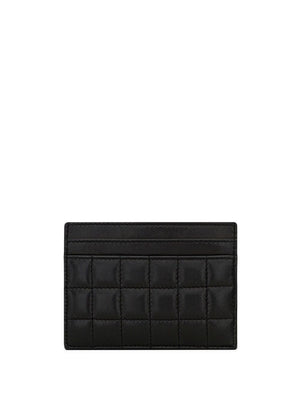 SAINT LAURENT Black Quilted Logo Tote Bag for Women