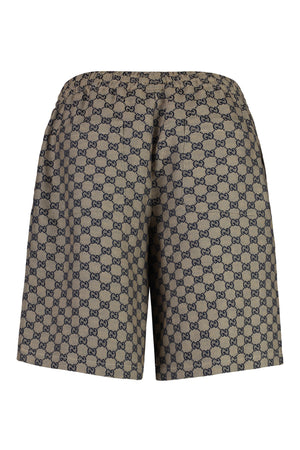 GUCCI Men's Luxe Linen Blend Bermuda Shorts