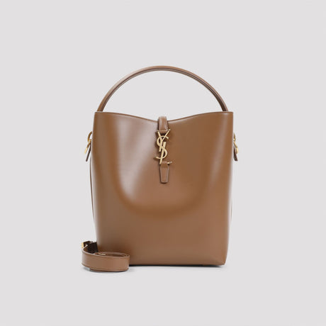 SAINT LAURENT Mini Brown Sack Handbag