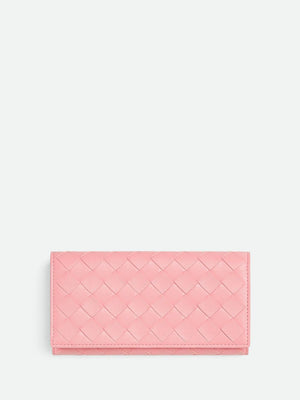 BOTTEGA VENETA Nappa Leather Wallet in Pink and Purple for Women, SS24 Collection