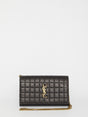 SAINT LAURENT Matelassé Pouch Handbag - 14x23x3cm