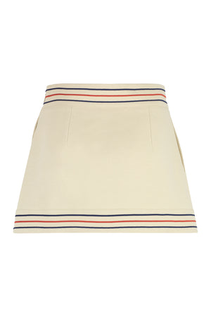 GUCCI Nude & Neutral Cotton Blend Skirt for Women | SS24 Collection