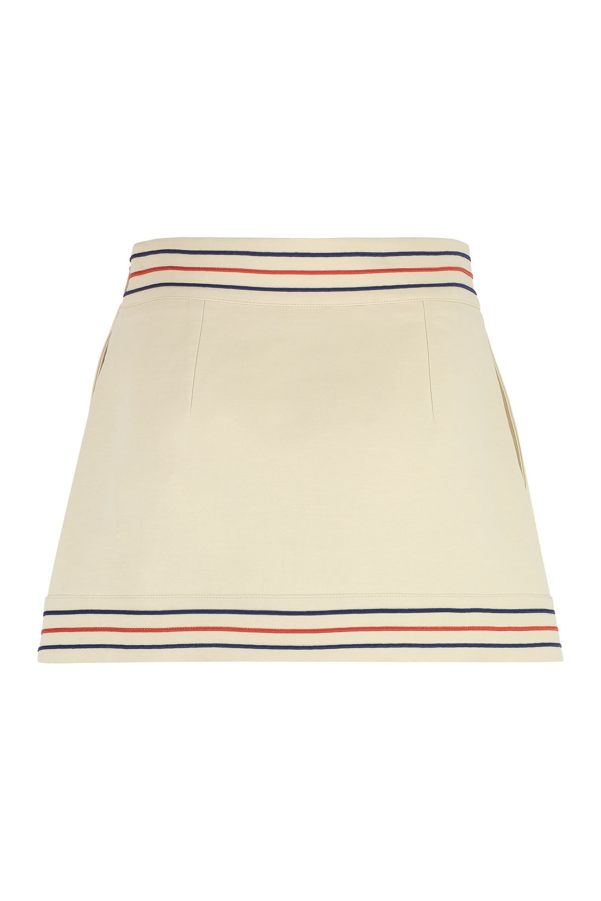 GUCCI Women's Ivory Cotton Wrap Skirt for FW23