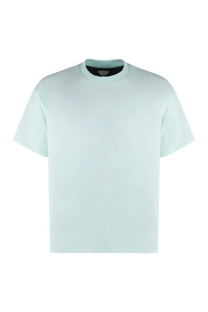 BOTTEGA VENETA SS24 Light Blue Crew-Neck Cotton T-Shirt