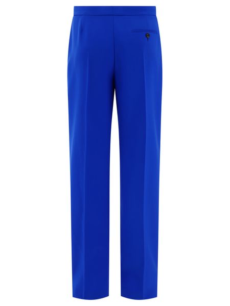 Blue Wool Trousers for Women in FW23 Collection