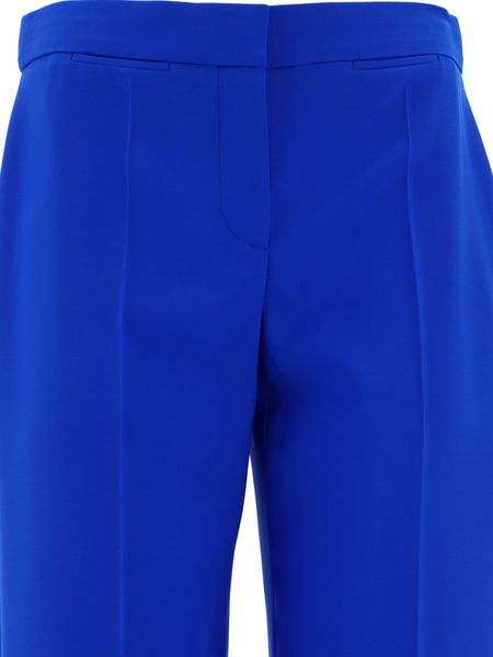 Blue Wool Trousers for Women in FW23 Collection