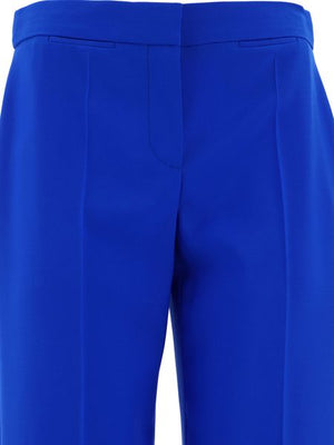 Blue Wool Trousers for Women in FW23 Collection