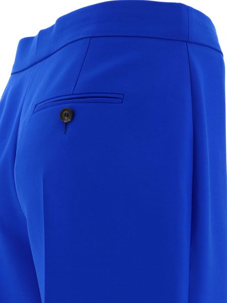 Blue Wool Trousers for Women in FW23 Collection