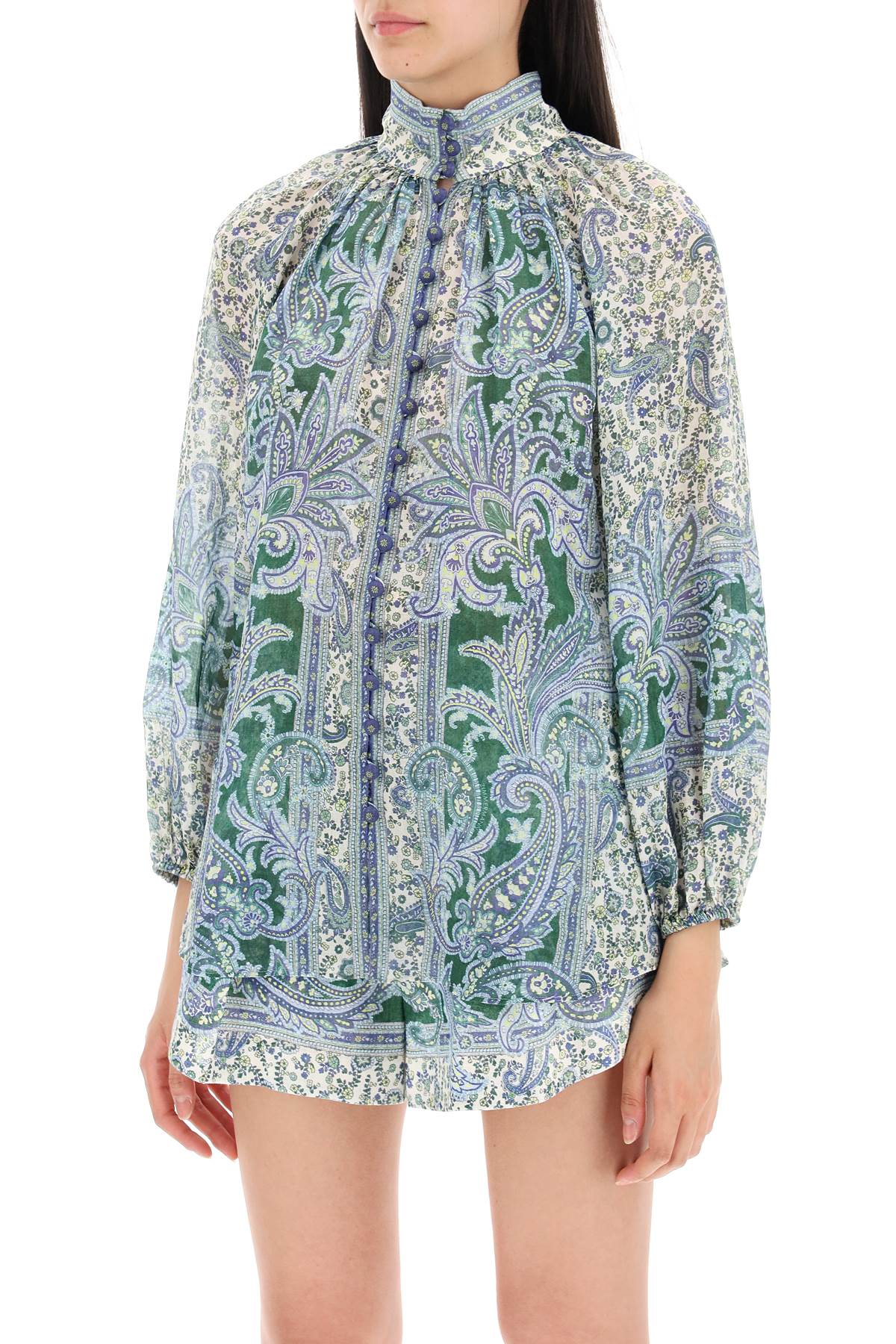 ZIMMERMANN Ottie Billow Multicolor Blouse