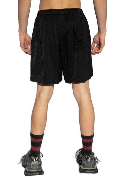 BALENCIAGA Stylish Black Pyjama Shorts for Men