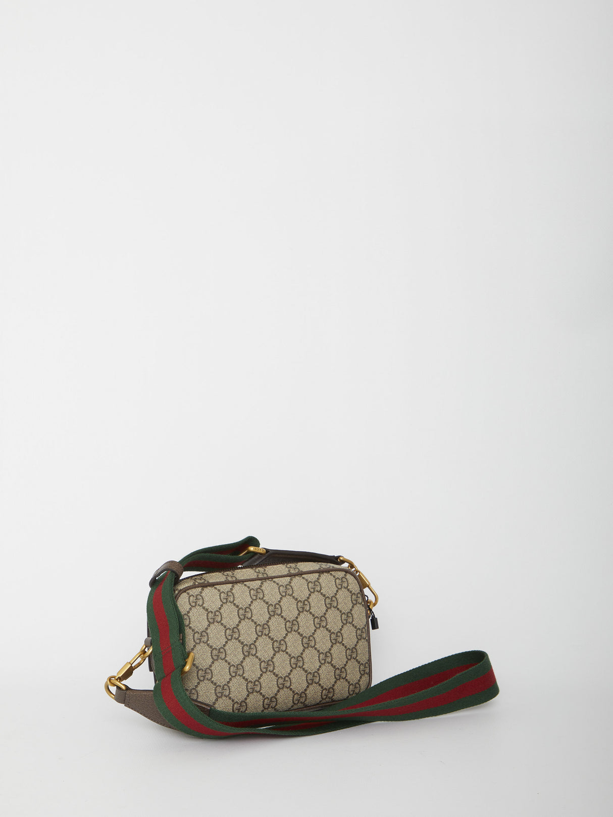 GUCCI Elegant Mini Shoulder Bag in Ophidia GG Supreme Fabric with Leather Accents, 20x12.5x9cm