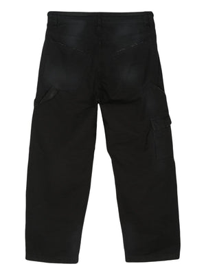 BALENCIAGA Cotton Ripstop Drawstring Waist Belt Pants