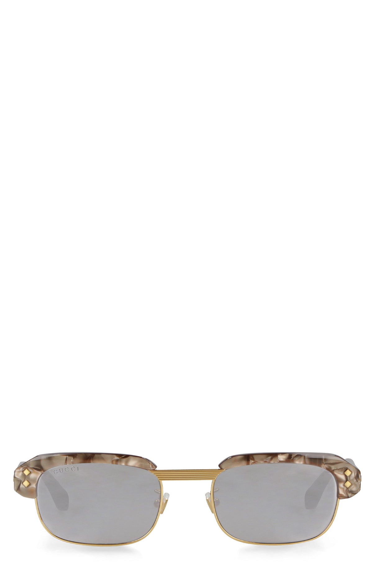 Brown Rectangular Frame Sunglasses - 100% UVA/UVB Protection, SS23 Collection