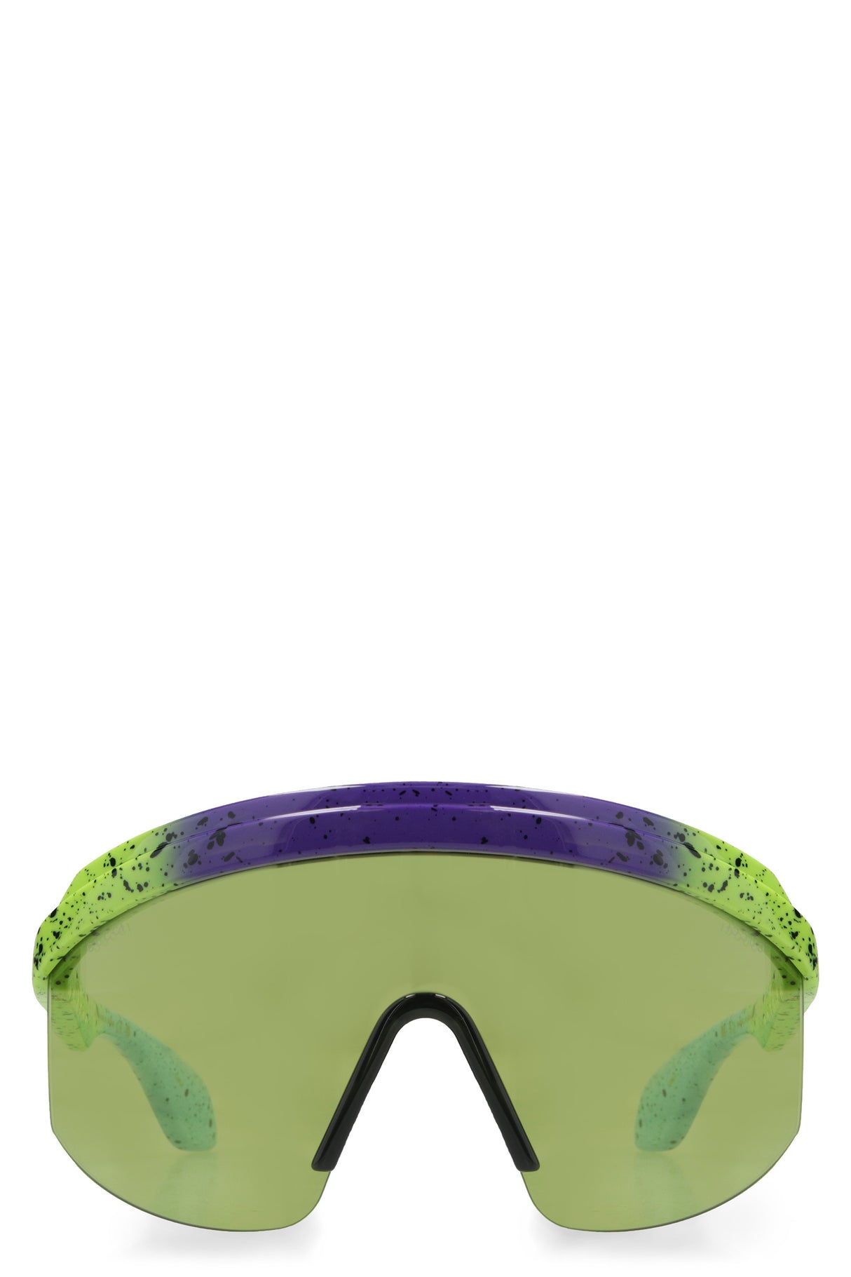 Green Acetate Visor Sunglasses for Women - SS23コレクション