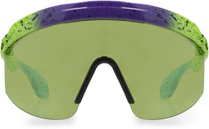 Green Acetate Visor Sunglasses for Women - SS23 Collection