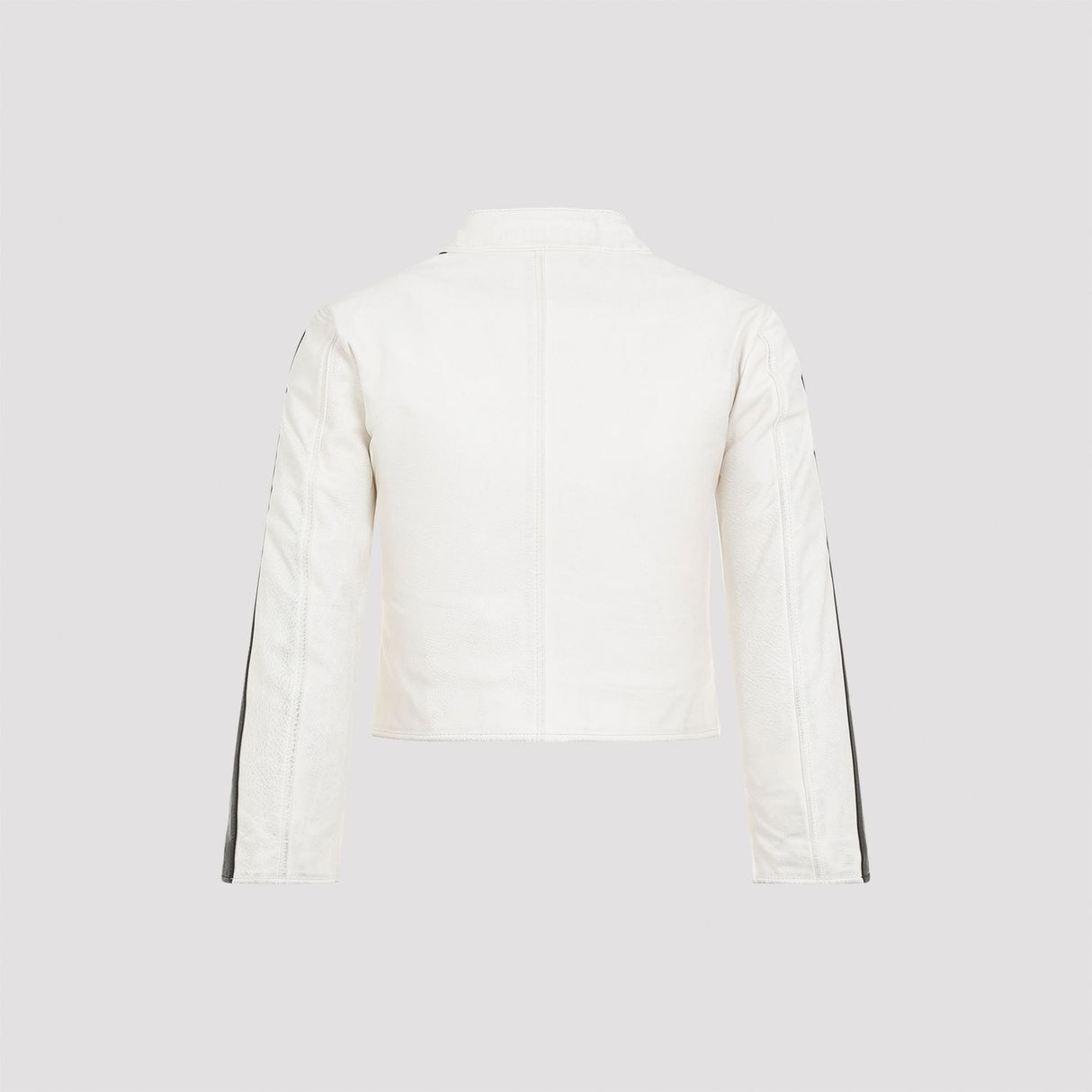 BALENCIAGA Luxe White Racer Jacket