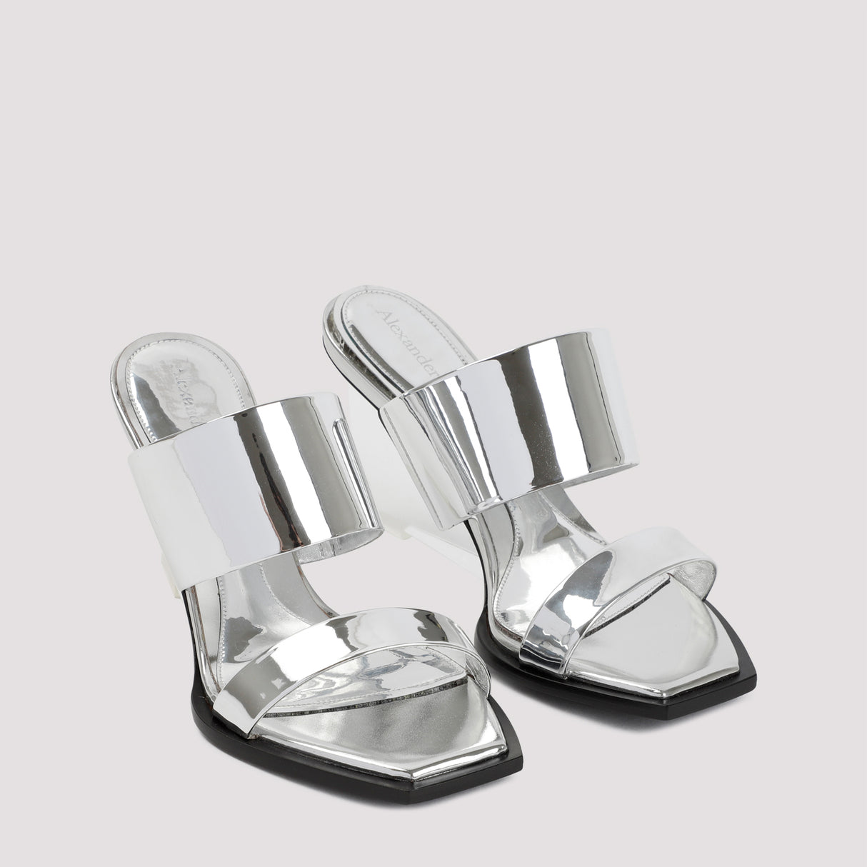 Giày Sandals Da Bóng Cho Phụ Nữ