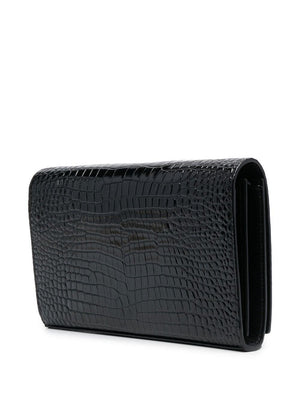 SAINT LAURENT Luxury Leather Logo Shoulder Bag for Women