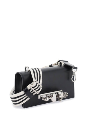 Black Knuckle Satchel Leather Handbag for FW23