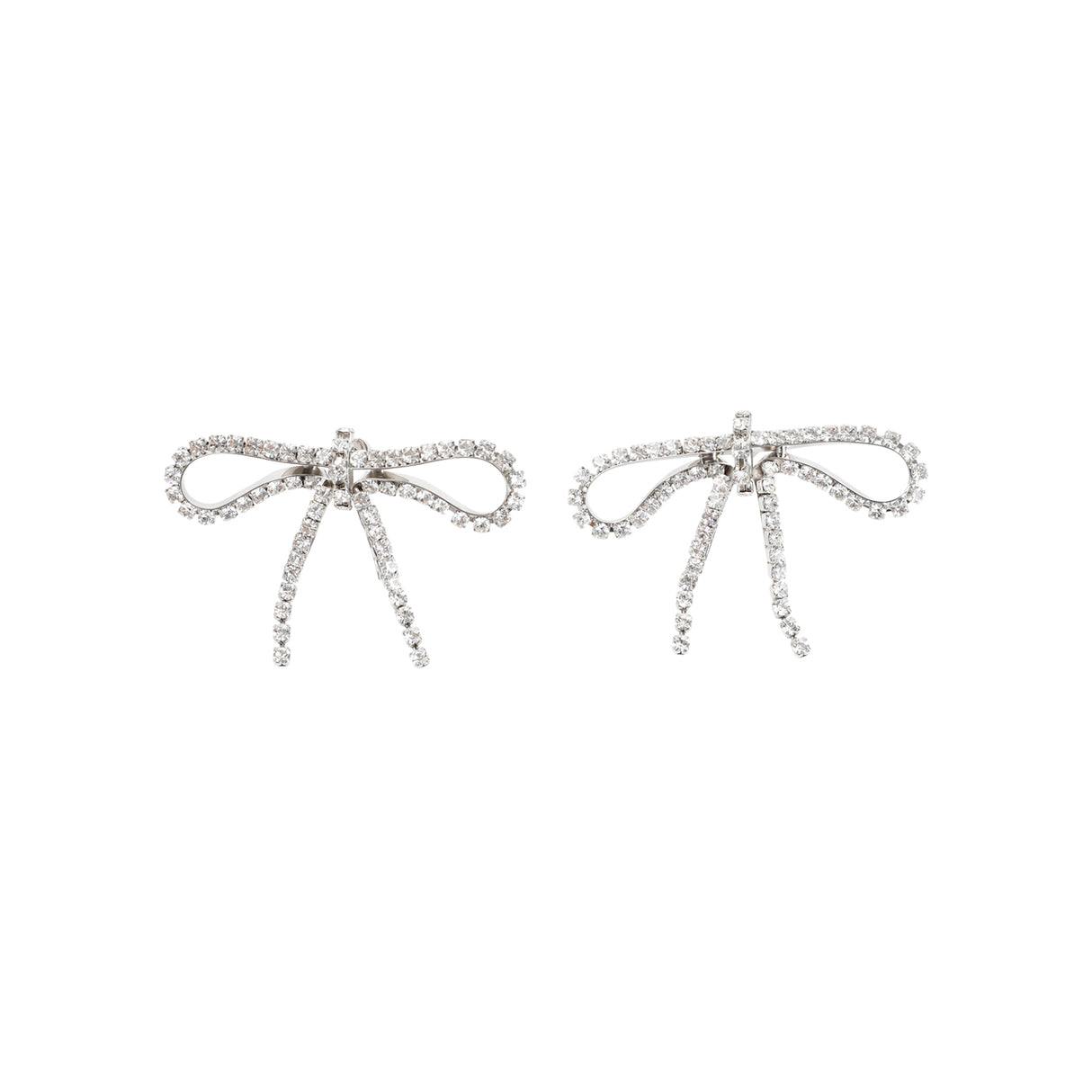 鋼條水晶耳環 (Metallic Ribbon Earrings)