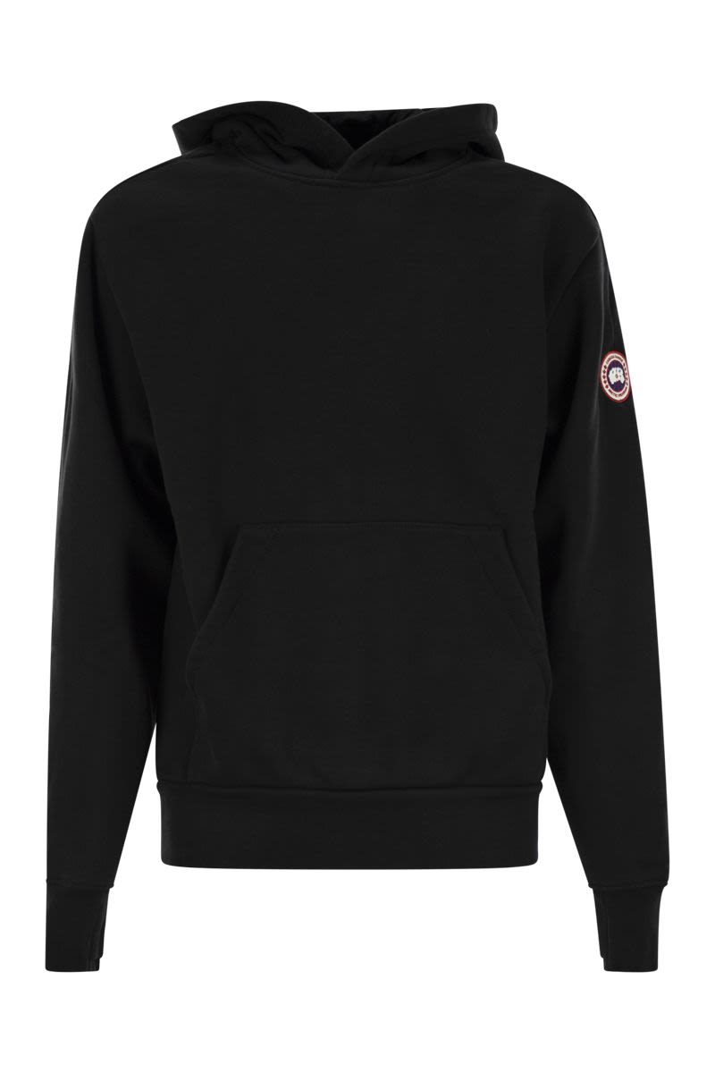 CANADA GOOSE Men's Relaxed Fit Hooded Sweatshirt - Classic Logo