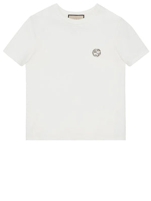 GUCCI White Interlocking G T-Shirt for Women