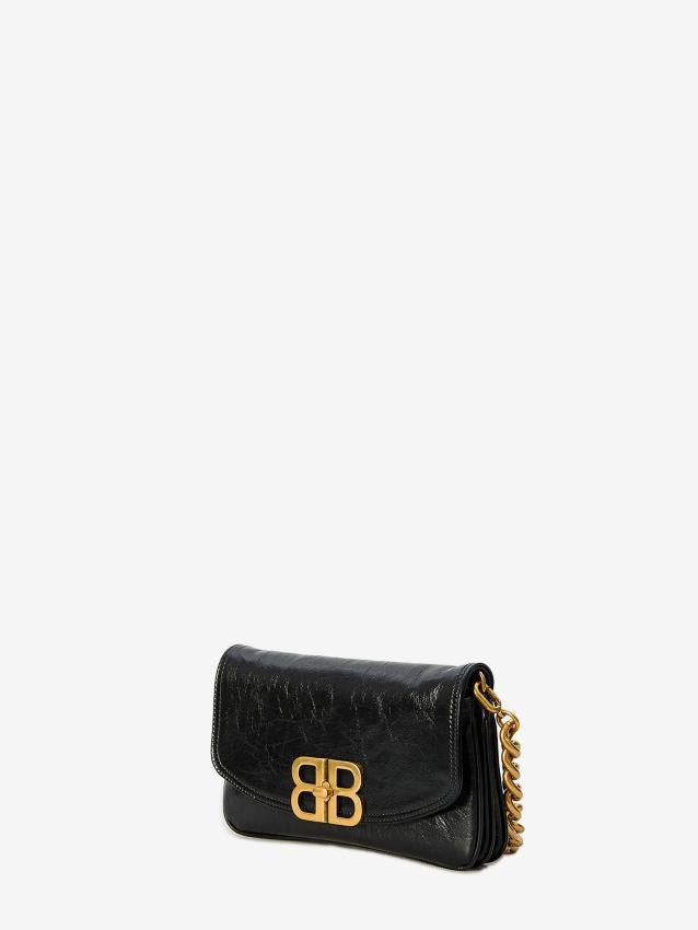 BALENCIAGA Chic Mini Handbag with Golden Closure