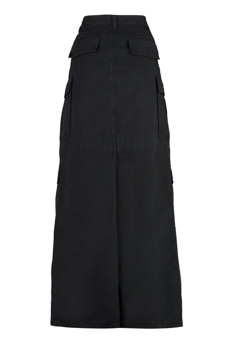 Women's Multi-Pocket Skirt Pants with Back Slit, SS23 Collection