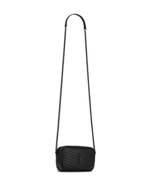 SAINT LAURENT Black Mini Lou Shoulder Crossbody Handbag for Women, SS24