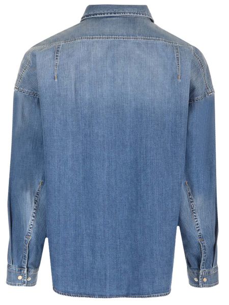 ALEXANDER MCQUEEN Sophisticated and Stylish Blue Denim Shirt - FW23