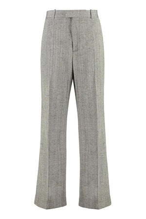 BOTTEGA VENETA Women's Wool and Silk Flare Pants - Grey