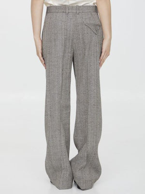BOTTEGA VENETA Women's Wool and Silk Flare Pants - Grey
