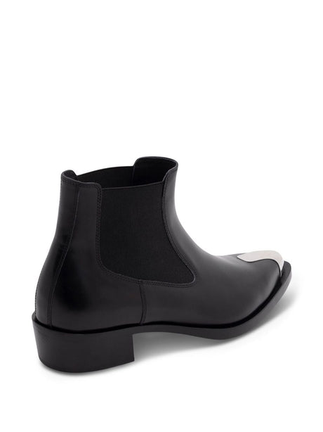 ALEXANDER MCQUEEN Men's 23FW Black Boots for Modern Style