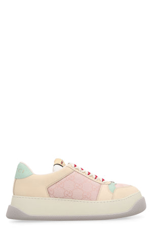 GUCCI Double Screener Neutral Toned Luxury Sneakers