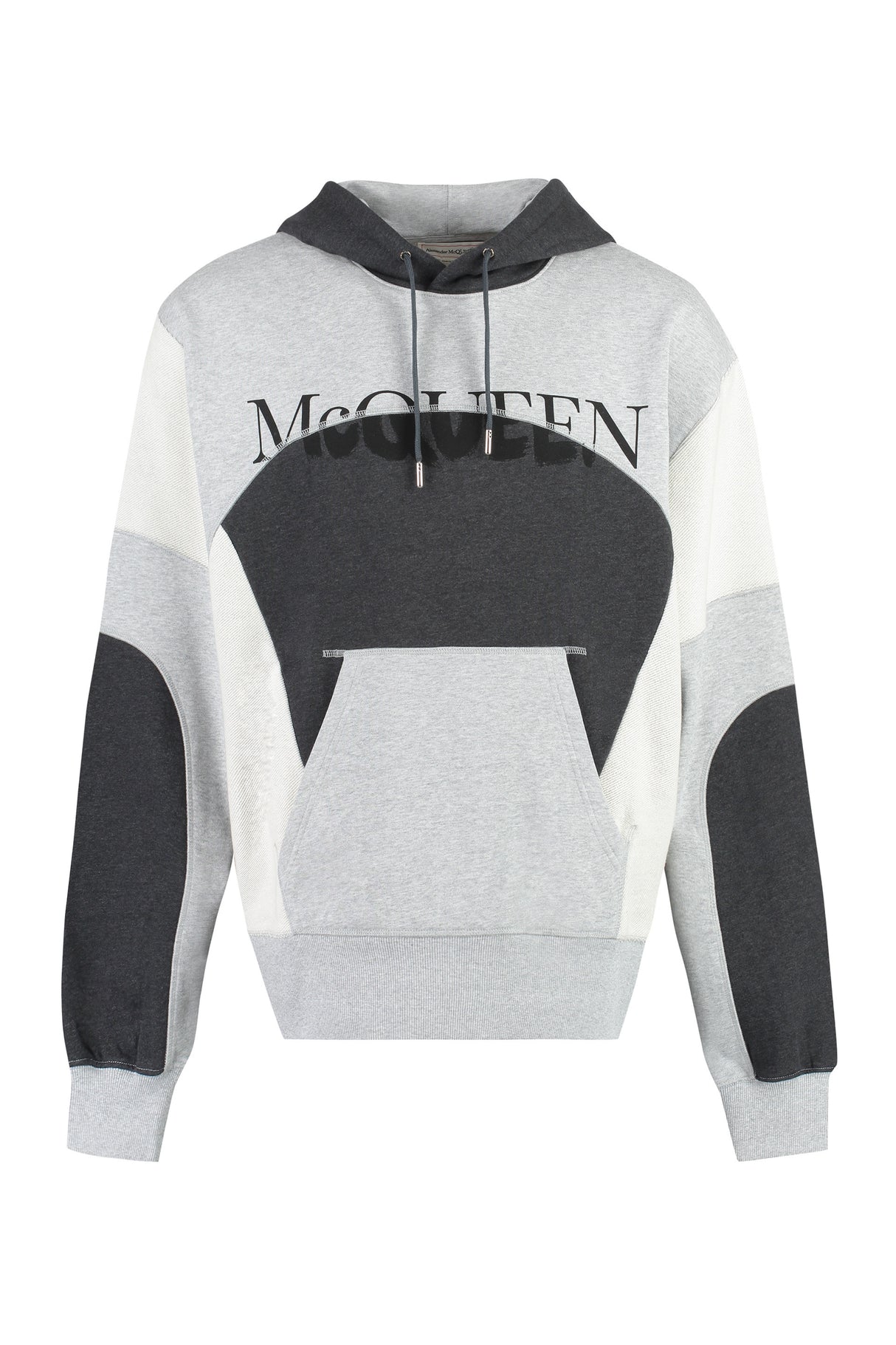 ALEXANDER MCQUEEN Grey Cotton Hoodie for Men