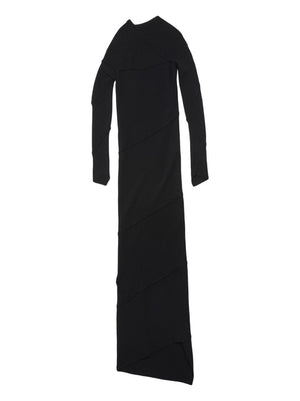 Spiral Maxi Dress - Black