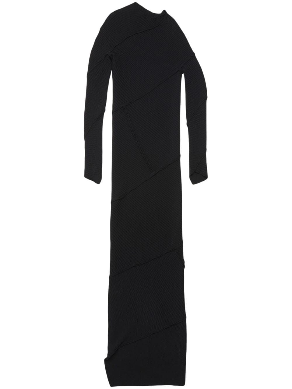 Spiral Maxi Dress - Black